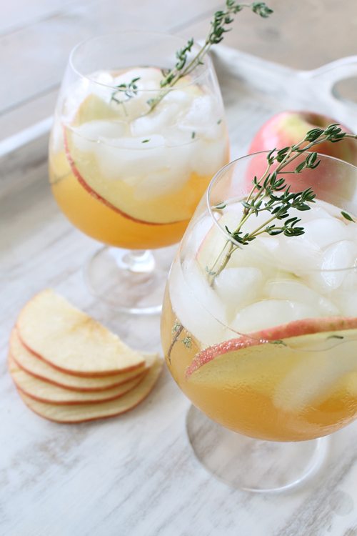 Sparkling Apple Cider with Thyme ONEHOPE Blog