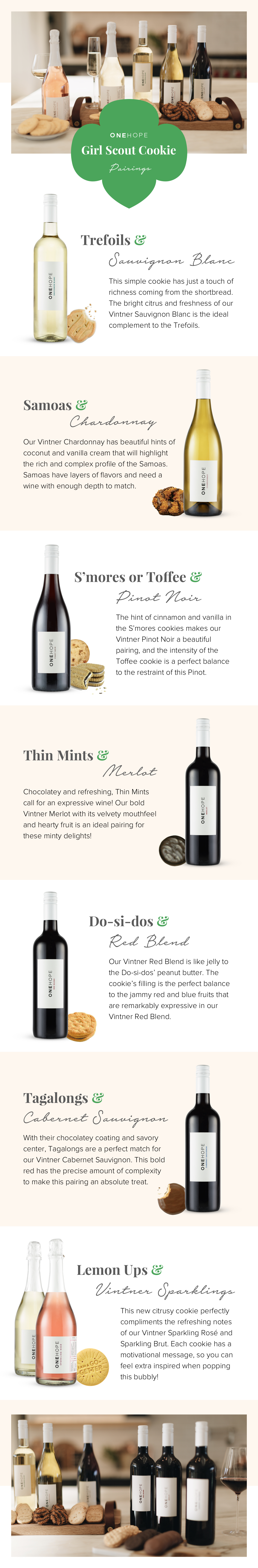 Girl Scout Cookie Wine Pairing Infographic