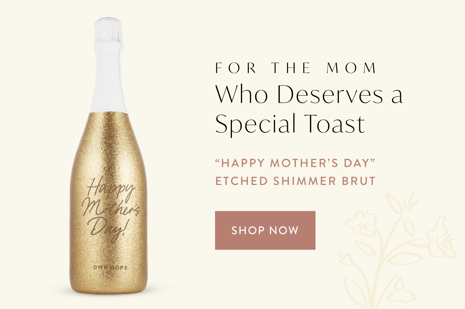 mothers day wine bottle onehope