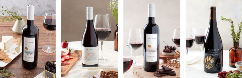 ONEHOPE wine's 4 bottles of wine that are great for food pairings for fathers day