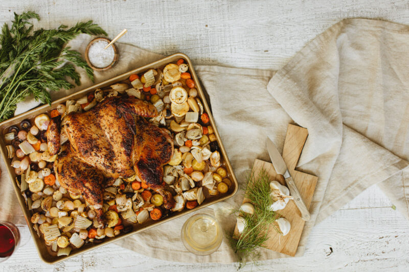 Spatchcock Roasted Chicken